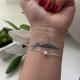 Pulseira Veneziana de Prata Regulável com Pérola